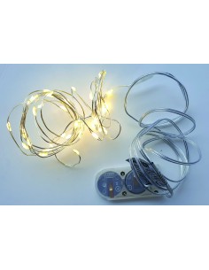 LUCI DI NATALE DECORATIVE 40 MICRO LED A BATTERIA