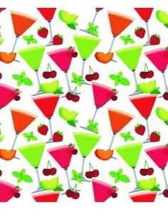 TOVAGLIATO PVC FELPATO 'COCKTAIL'