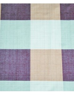 TOVAGLIATO PVC FELPATO MOD. QUADRI BEIGE