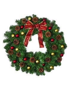 GHIRLANDA NATALIZIA CON DECORI