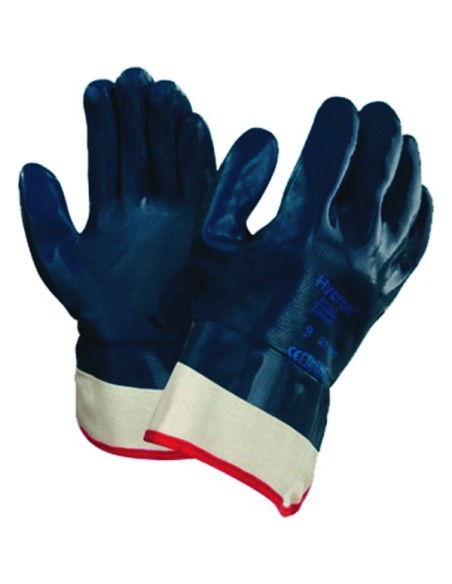 GUANTI IN NITRILE "HYCRON" CON MANICHETTA - CONF.12PAIA