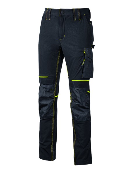 PANTALONE ATOM NERO/GIALLO