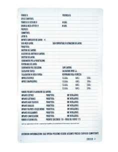 CARTELLO SEGNALETICO - DIREZIONE LAVORI