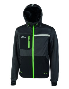 FELPA "GALAXY" GRIGIO/VERDE