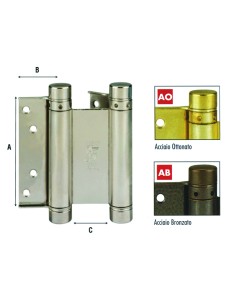 CERNIERA A MOLLA BOMMER DOPPIA AZIONE - ART.101