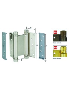 CERNIERA A MOLLA BOMMER DOPPIA AZIONE C/FRENO - ART.101B