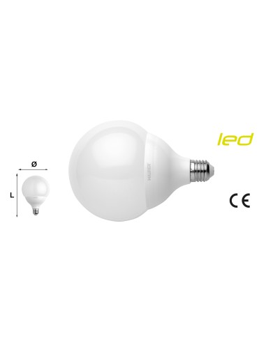 LAMPADA LED GLOBO SMERIGLIATA