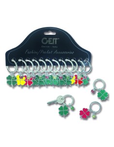 PORTACHIAVI "QUADRIFOGLIO+COCCINELLA"