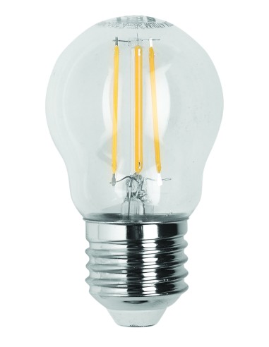 LAMPADA LED CON FILAMENTO SFERA TRASPARENTE