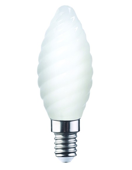 LAMPADA LED CON FILAMENTO TORTIGLIONE MILKY