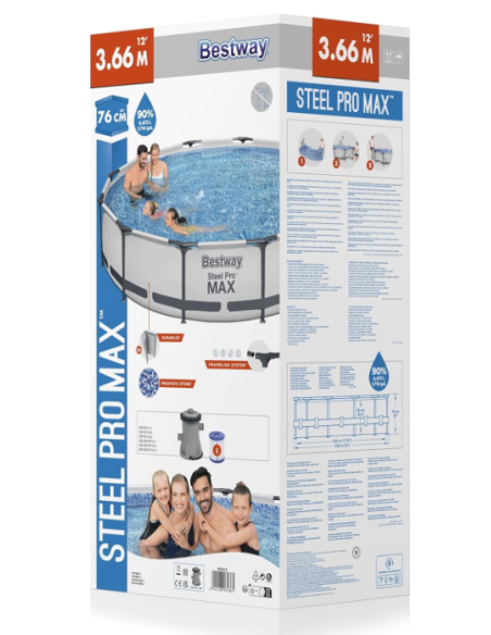 PISCINA TONDA BESTWAY 56416 - CM. 366XH. 76
