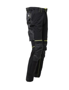 PANTALONE ATOM NERO/GIALLO 2
