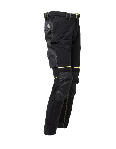 PANTALONE ATOM NERO/GIALLO