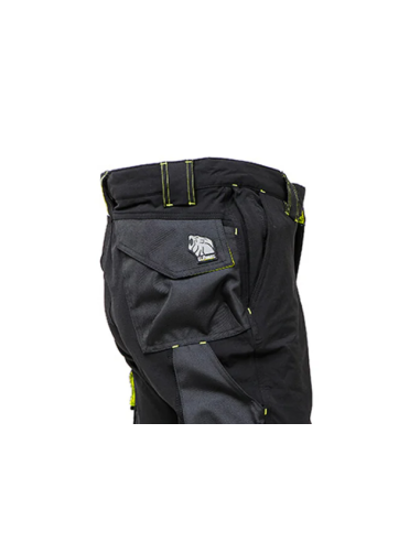 PANTALONE ATOM NERO/GIALLO