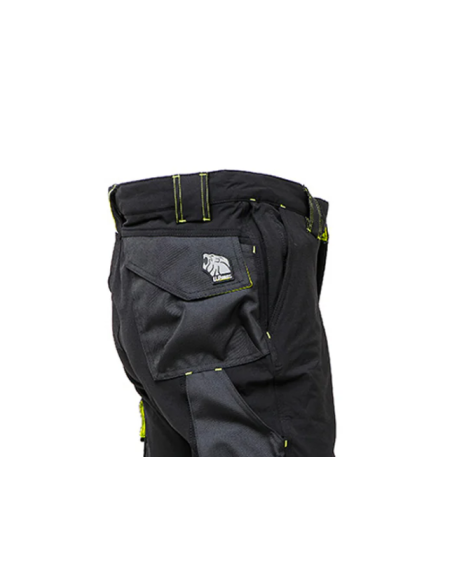 PANTALONE ATOM NERO/GIALLO