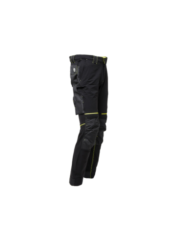 PANTALONE ATOM NERO/GIALLO
