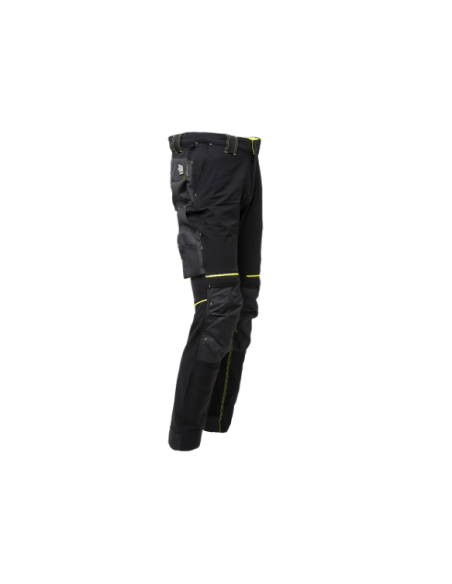 PANTALONE ATOM NERO/GIALLO