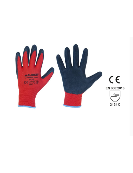 GUANTI IN LATTICE DORSO IN NYLON GRIPFLEX - CONF.12PAIA