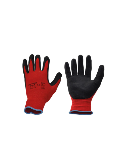 GUANTI IN LATTICE DORSO IN NYLON GRIPFLEX - CONF.12PAIA