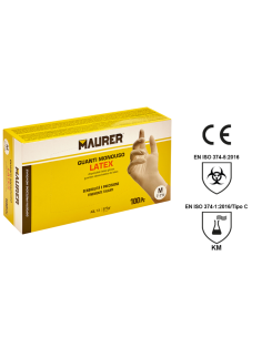 GUANTI LATTICE AMBIDESTRI - MONOUSO LATEX 2