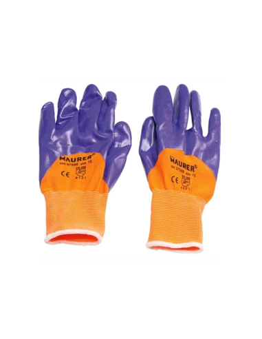 GUANTI NITRILE GLOVEX VIOLA-ARANCIO - CONF.12PAIA