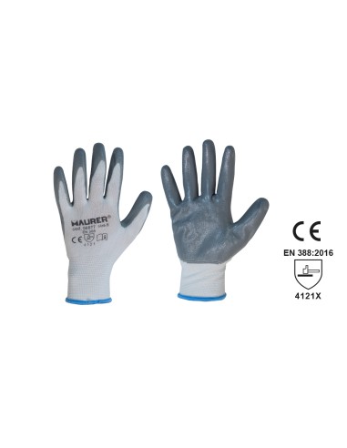 GUANTI NITRILE 'GLOVEX' BIANCO -  CONF.12PAIA
