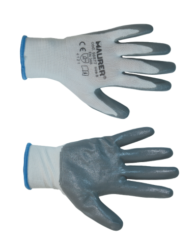 GUANTI NITRILE 'GLOVEX' BIANCO -  CONF.12PAIA