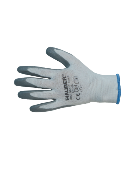 GUANTI NITRILE 'GLOVEX' BIANCO -  CONF.12PAIA