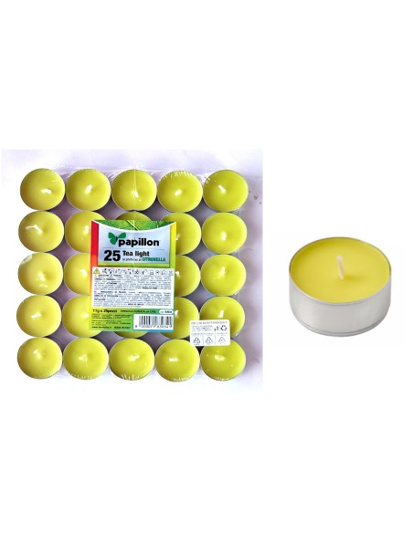 CANDELE TEA LIGHT ALLA CITRONELLA
