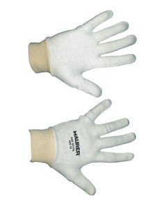 SOTTOGUANTO CON POLSINO COTONE BIANCO - CONF.12PAIA 2