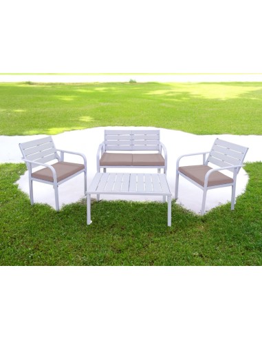 SET DA GIARDINO IN ACCIAIO MOD. AULITE