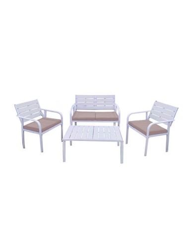 SET DA GIARDINO IN ACCIAIO MOD. AULITE
