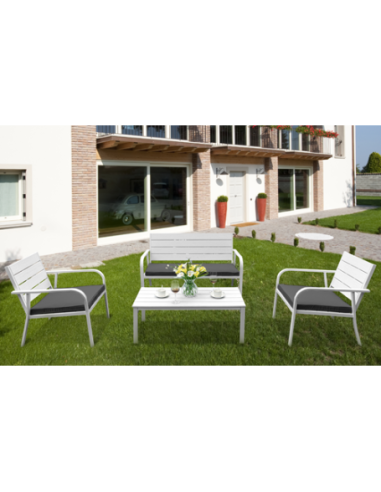 SET DA GIARDINO IN ACCIAIO MOD. AULITE